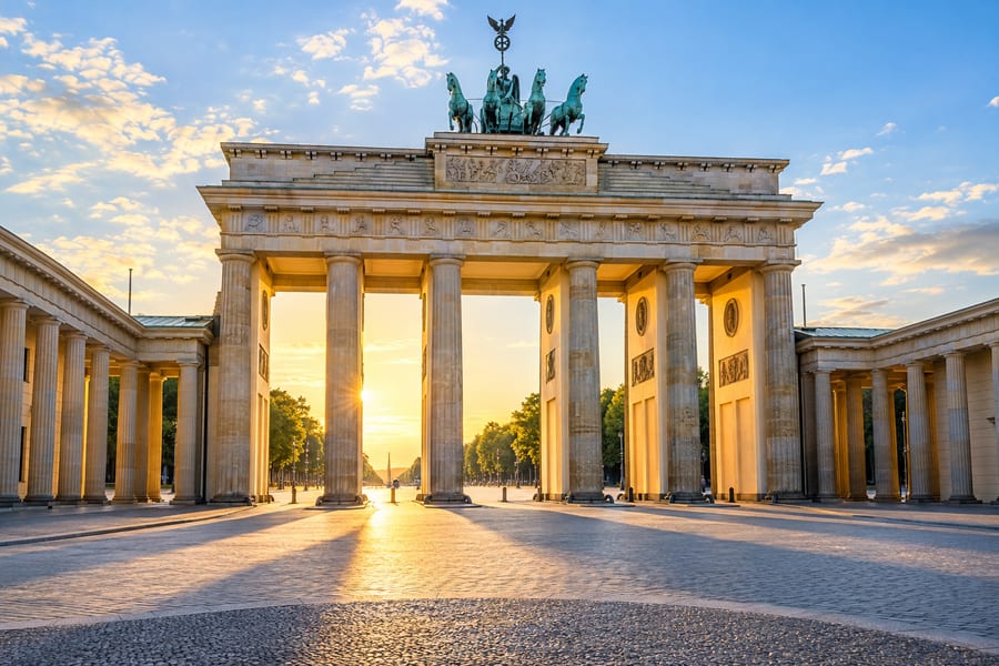 Peisaj urban reprezentativ pentru Germania